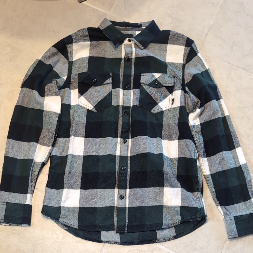 Vans "Off The Wall" Button Down Plaid Long Sleeve